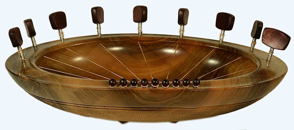 Lyre Bowl in Walnut - Image 2