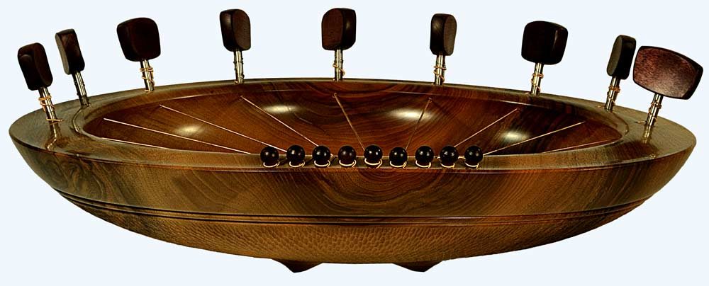 Lyre Bowl in Walnut - Image 3
