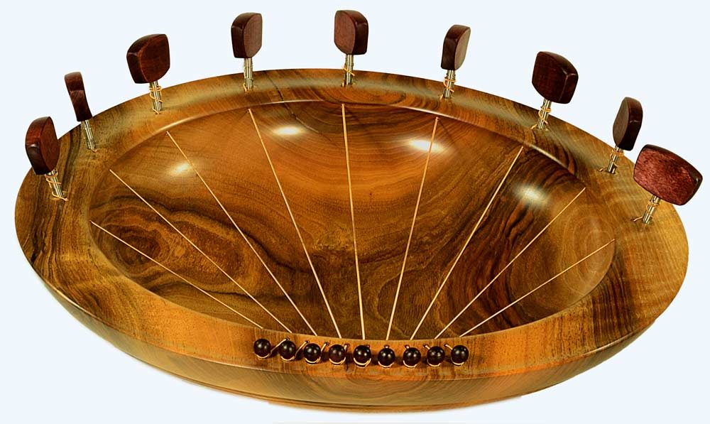 Lyre Bowl in Walnut - Image 4
