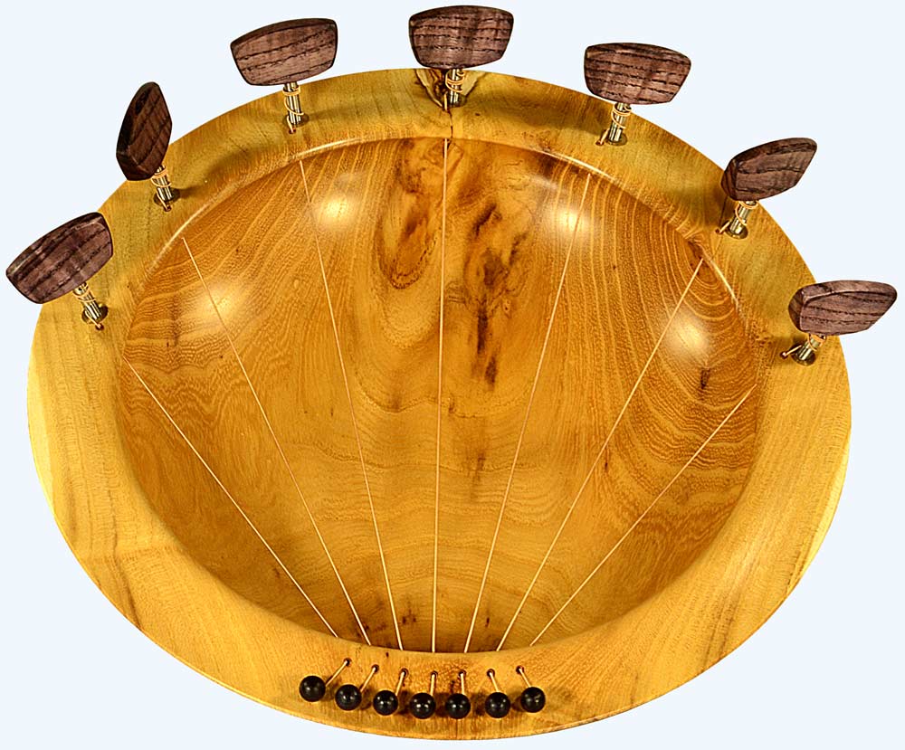 Lyre Bowl In Robinia