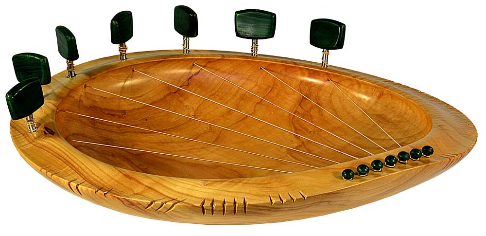 Sing Love into Being, a Lyre Bowl in Red-Sycamore - Image 5