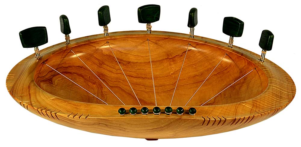 Sing Love into Being, a Lyre Bowl in Red-Sycamore - Image 7