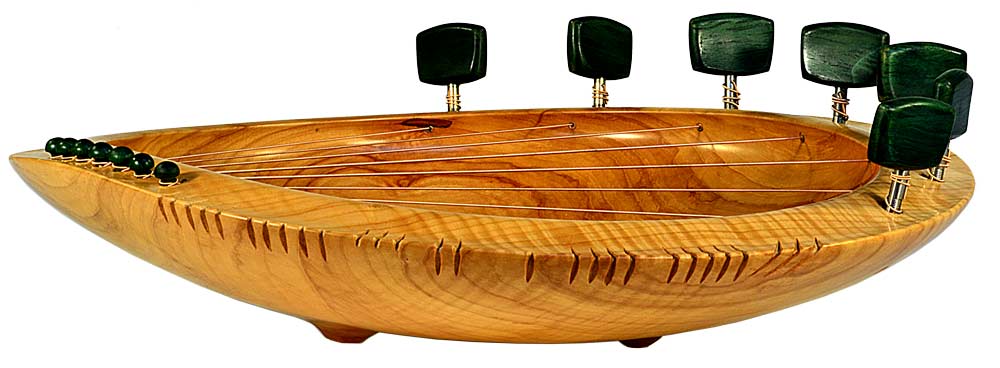Sing Love Into Being, A Lyre Bowl In Red-Sycamore