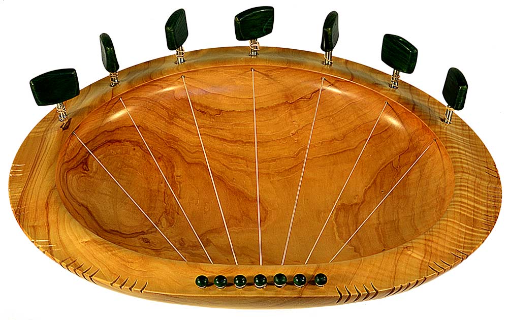 Sing Love into Being, a Lyre Bowl in Red-Sycamore - Image 3
