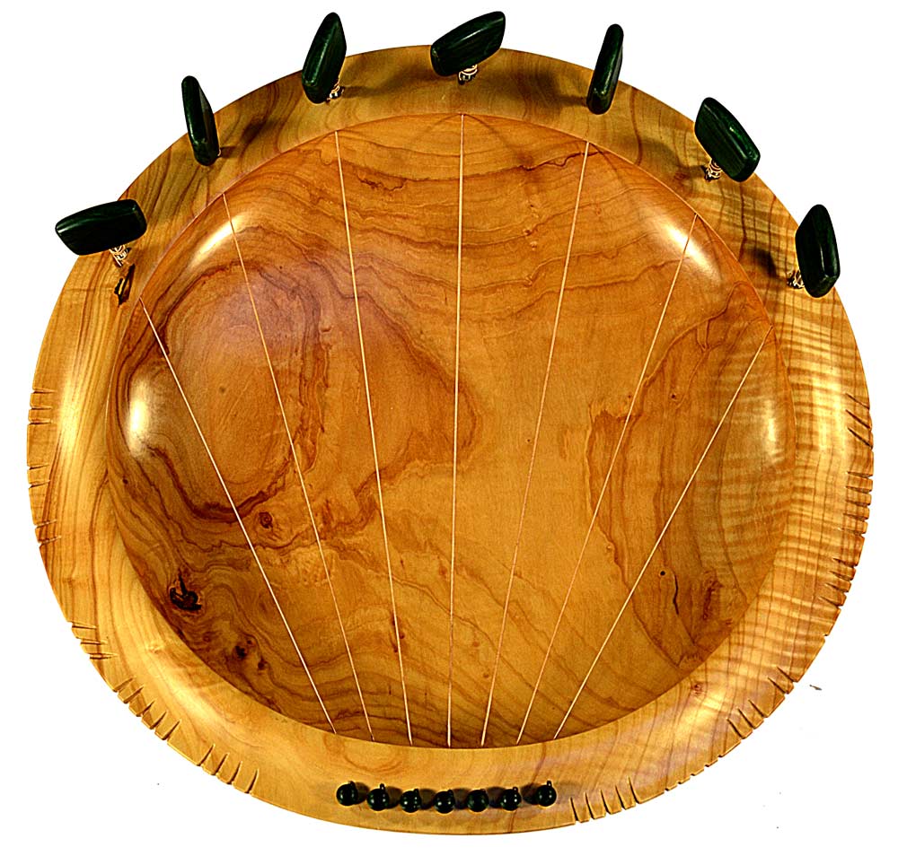 Sing Love into Being, a Lyre Bowl in Red-Sycamore - Image 8