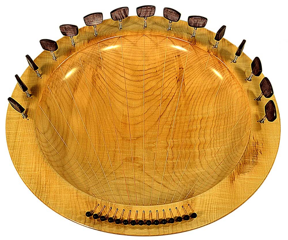 Lyre Bowl in Sycamore/Maple - 15string